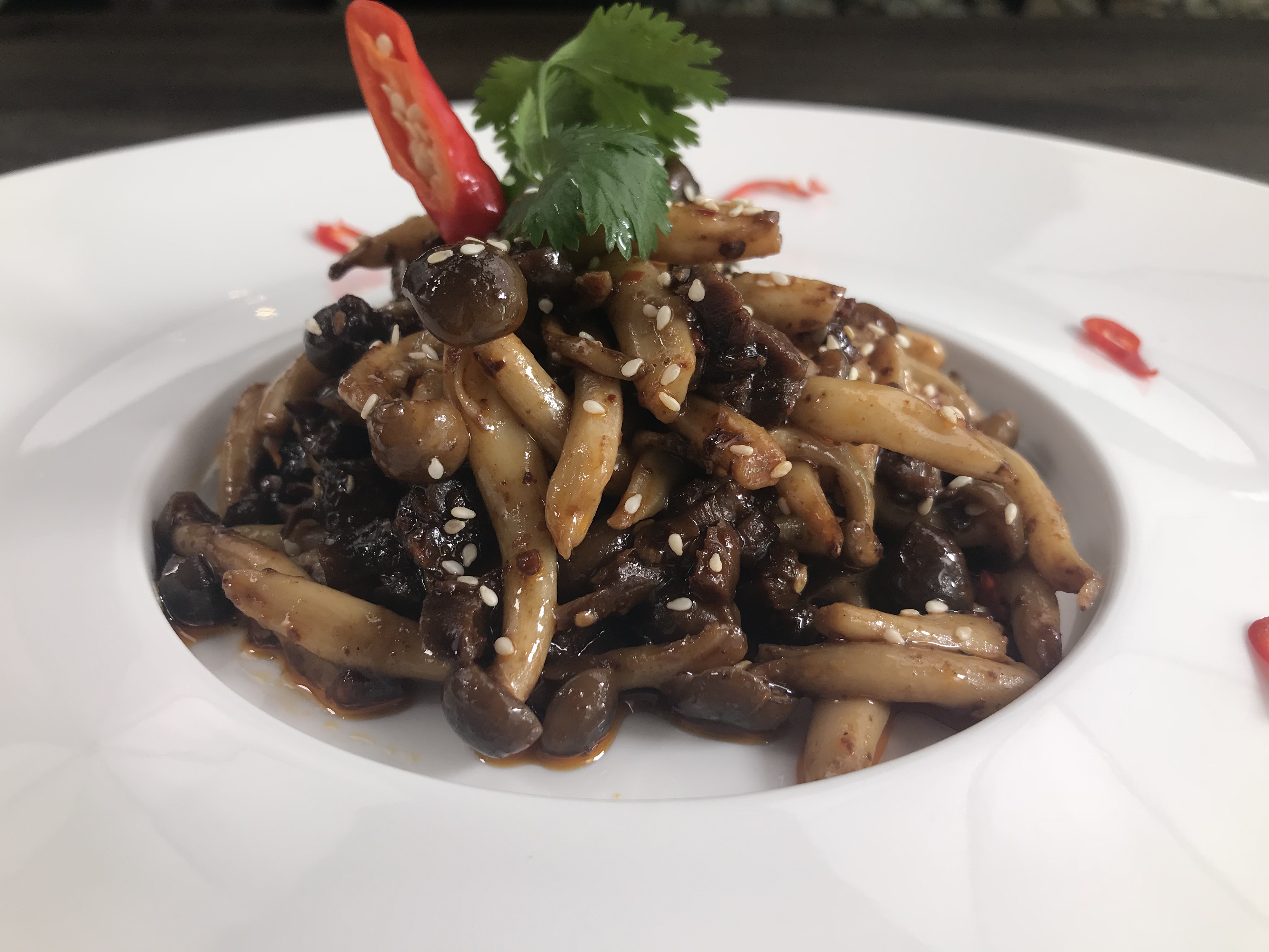 19 Grilled Shimeji Mushrooms