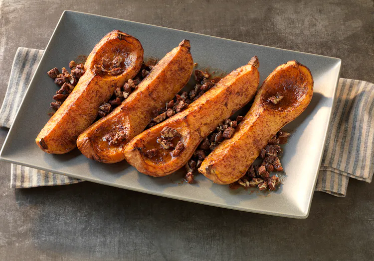 Butternut Squash with Candied Pecans | Veggies Recipes