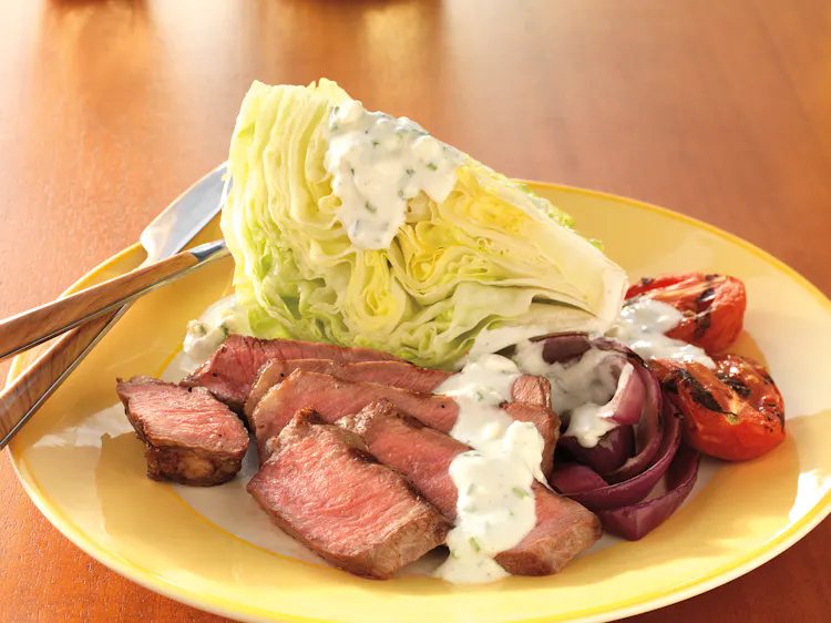 Steak House Wedge Salad with Blue Cheese Dressing | Red Meat Recipes