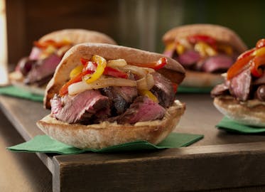 Balsamic-Marinated Flank Steak Sandwiches