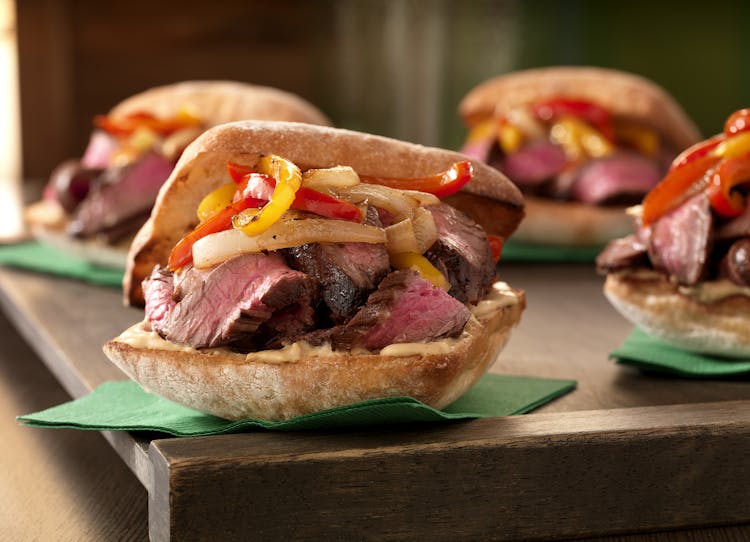 Grilled Marinated Flank Sandwiches
