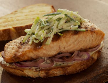 Salmon Club Sandwiches