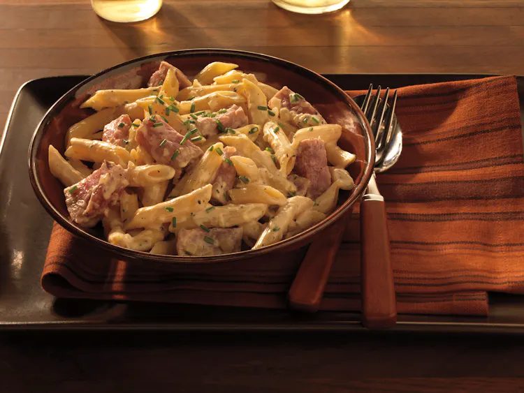 Penne Pasta with Seared Tuna and Lemon Cream Sauce | Seafood Recipes