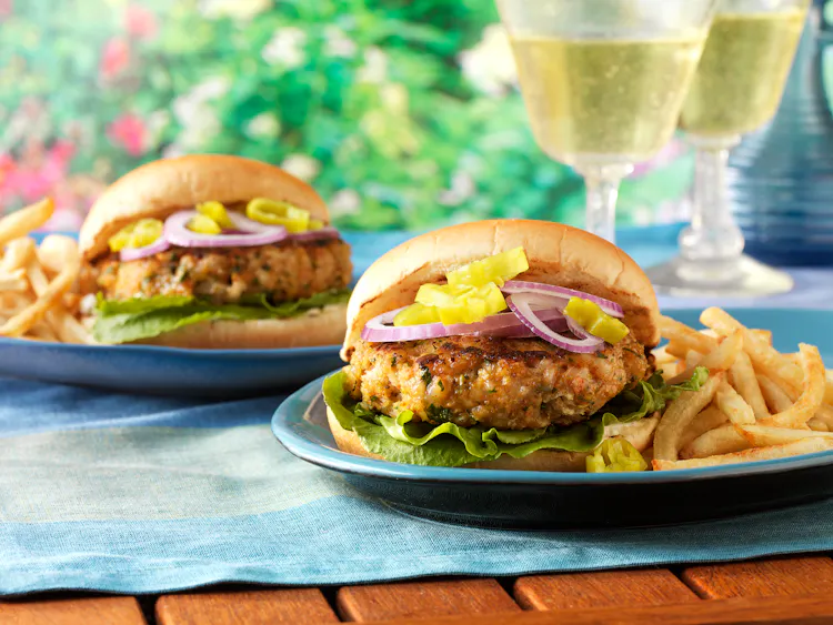 Cajun Shrimp Burgers with Tartar Sauce | Seafood Recipes