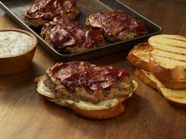 Individual Turkey Meat Loaf Sandwiches