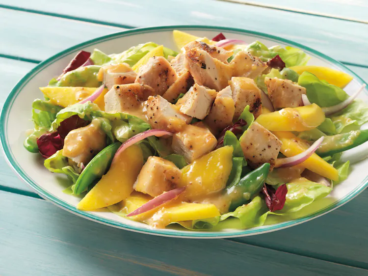 Chicken and Mango Salad with Chutney Dressing | Poultry Recipes