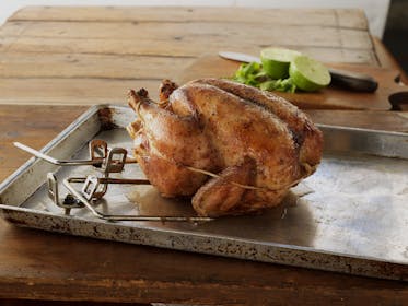 Brined Rotisserie Chicken