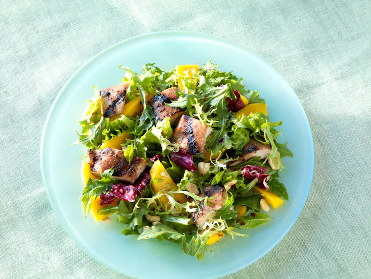 Chicken and Mango Salad with Pomegranate Dressing | Poultry Recipes