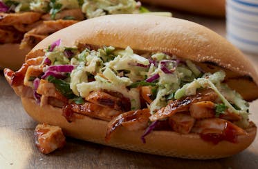 Barbecued Chicken Hoagies