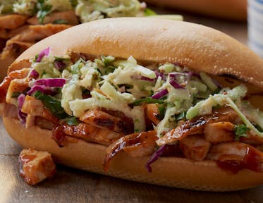 Barbecued Chicken Hoagies