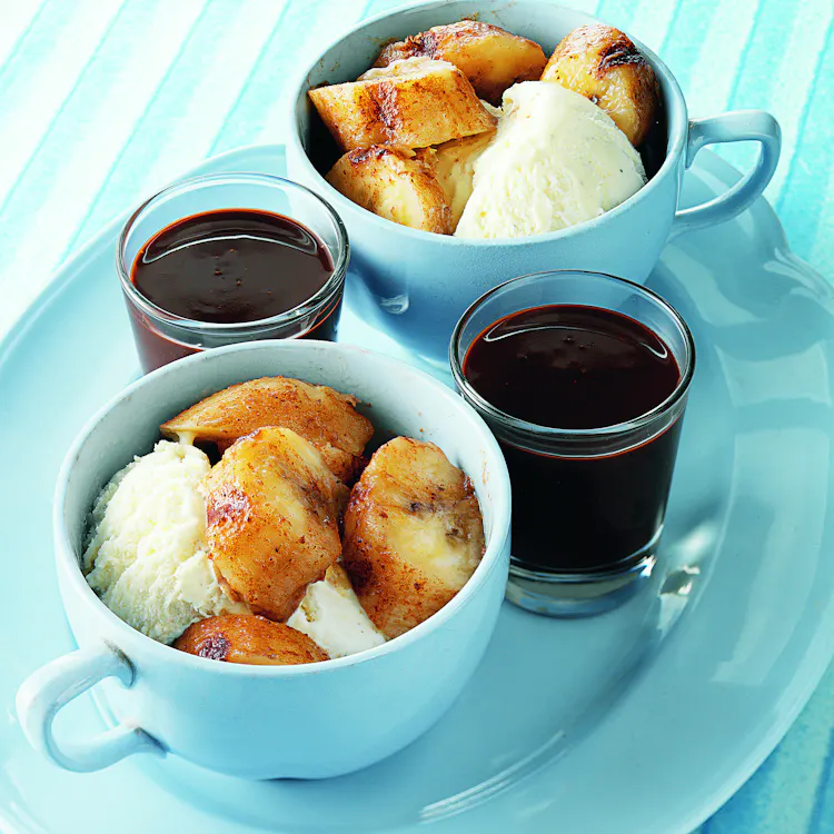 Spiced Banana Chocolate Sundaes | Desserts Recipes