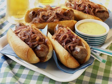 Beer-Simmered Brats