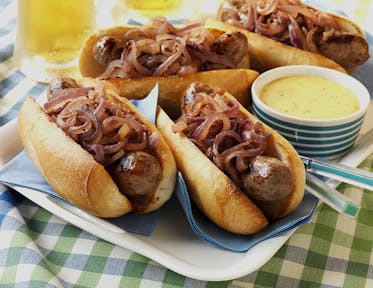 Beer-Simmered Brats