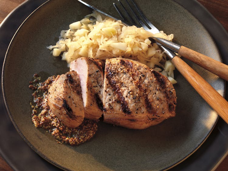 Cider Brined Pork Chops With Apple Sauerkraut Pork Recipes