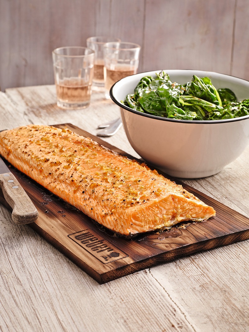 Losos s hnedým cukrom a horčicou