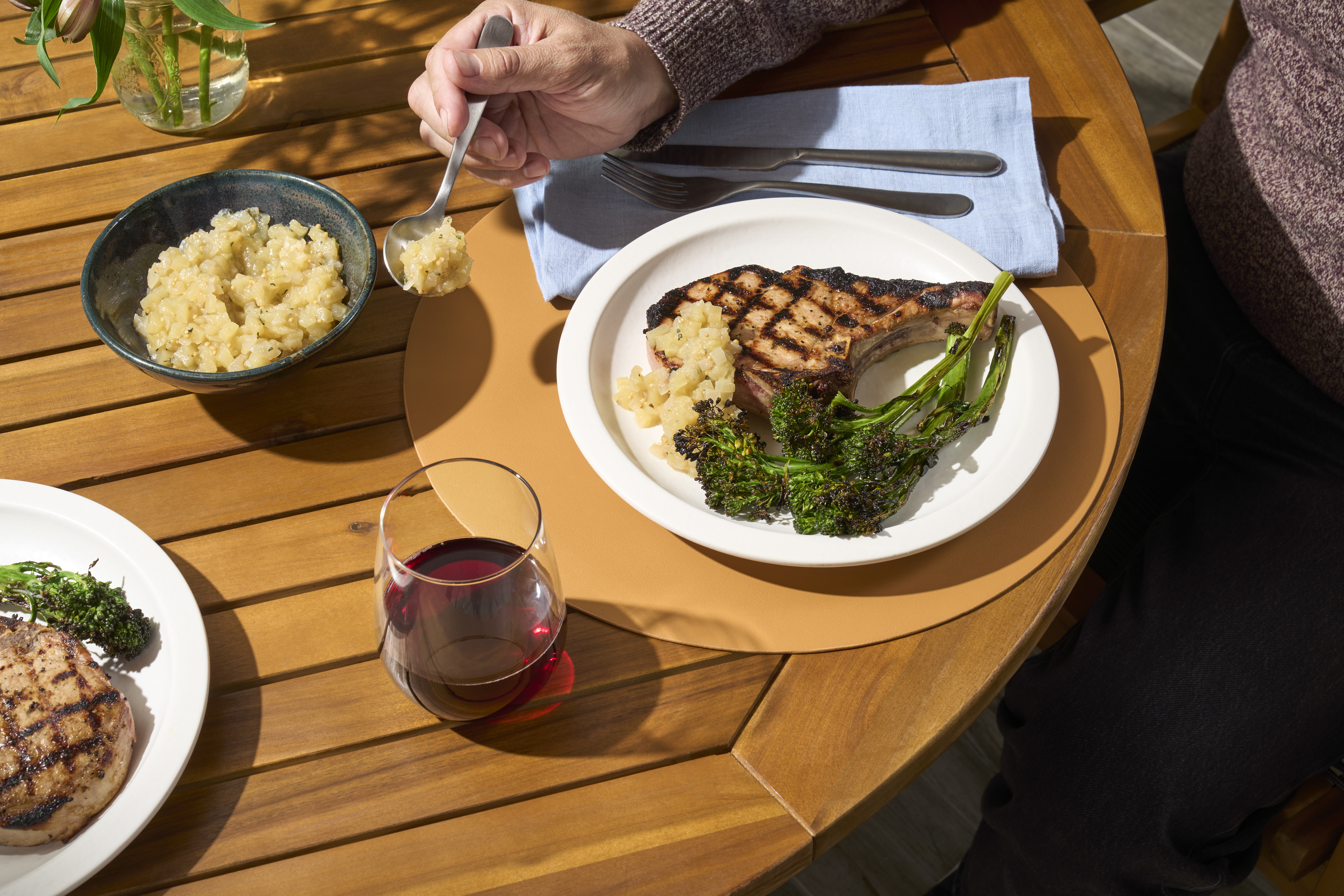 Apple-Brined Pork Chops 