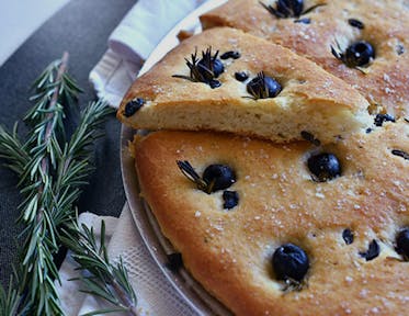 Black Olive and Rosemary Focaccia
