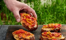 Bruschetta With Marinated Peppers
