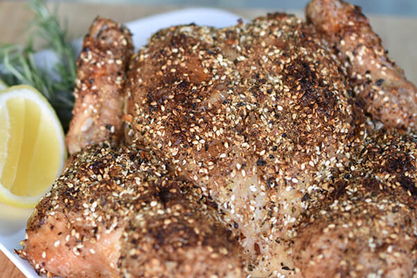 Quick Dukkah and Herb Roasted Chicken