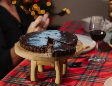 Smoked Chocolate Tart 