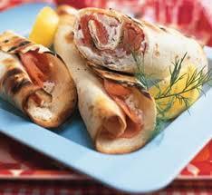 Grilled Smoked Salmon Wraps