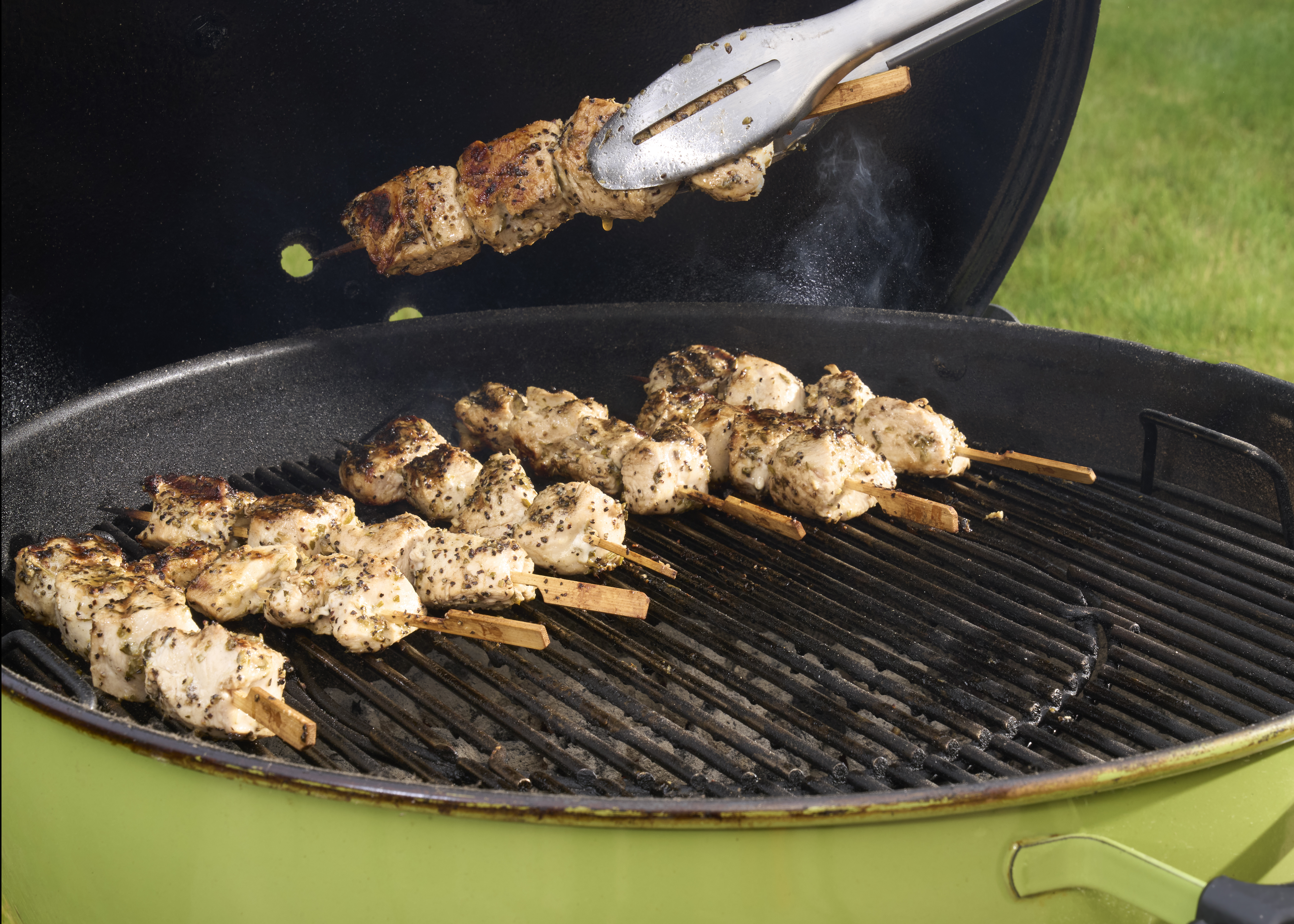 Grilled Lemon Pepper Chicken Skewers 
