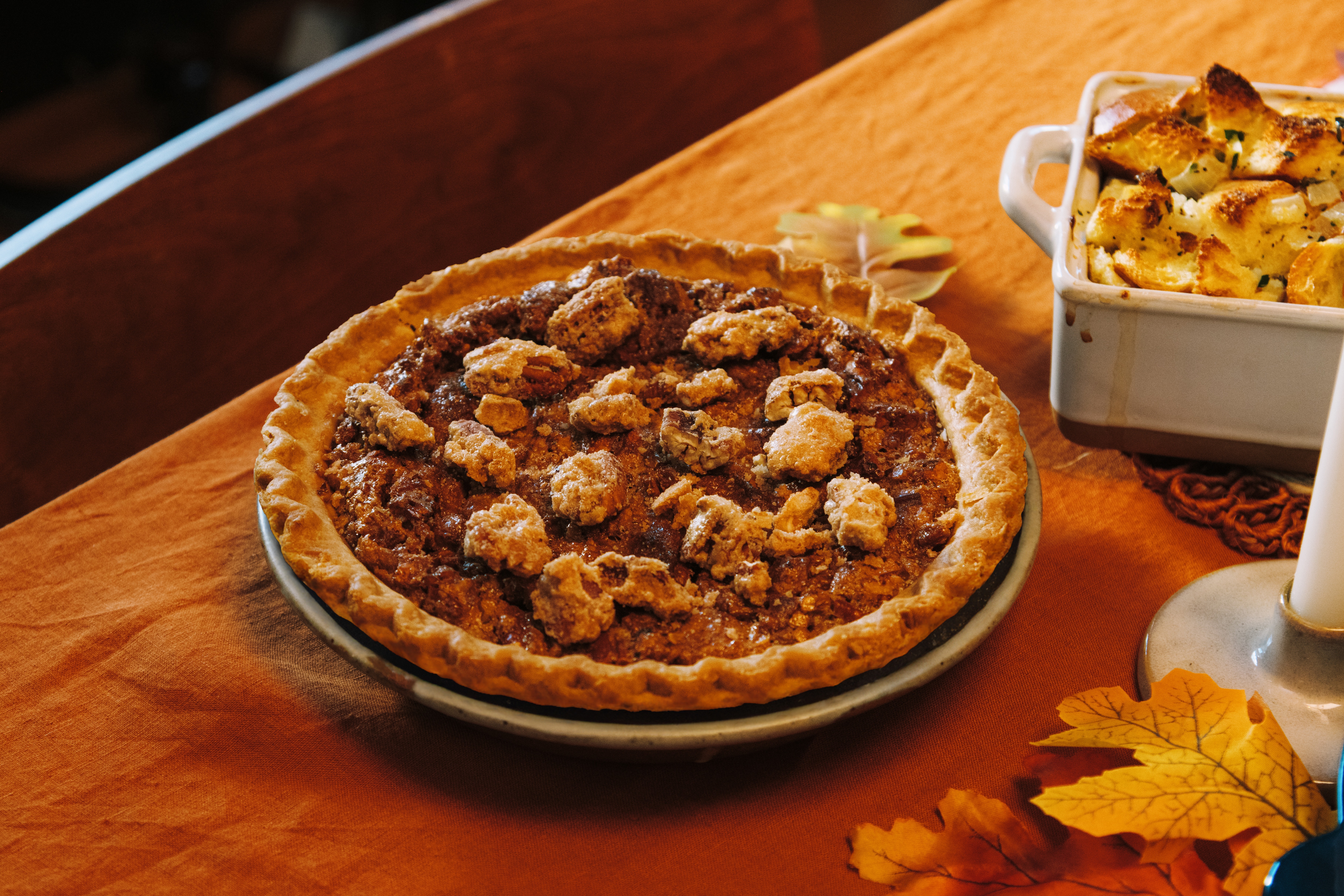 Smoked and Candied Pecan Pie 