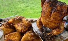 Beer Can Chicken on the grill