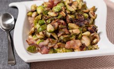 Griddle Brussels Sprouts W Bacon And Onions 15