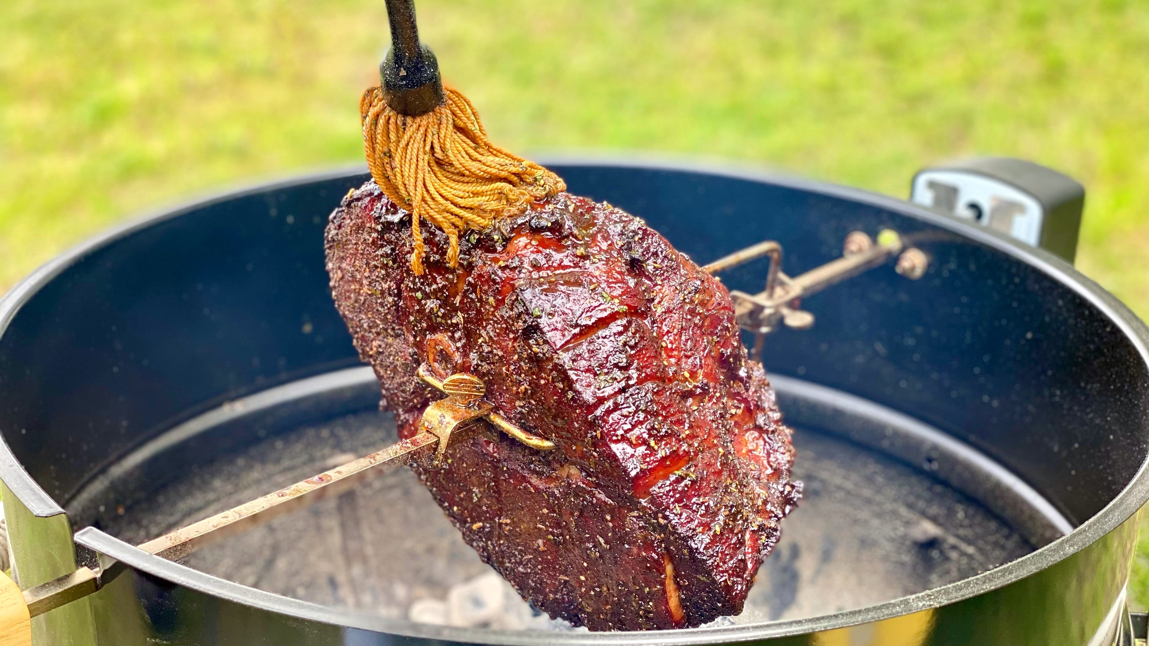 Herb-Rubbed Rotisserie Ham