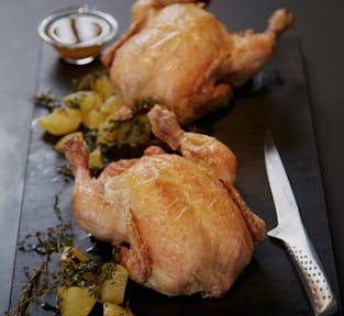 Roast Chicken with Herb Potatoes