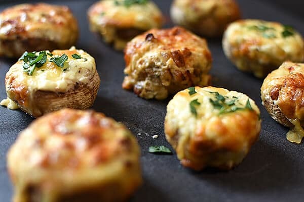 Smoked Stuffed Mushrooms