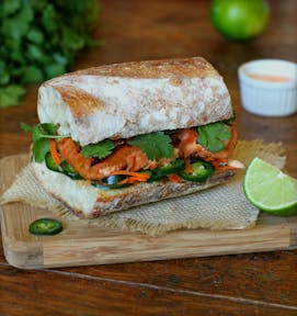 Salmon Banh Mi Sandwiches 