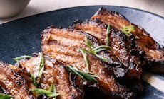 Teriyaki Pork Belly With Cashew Jasmine Rice