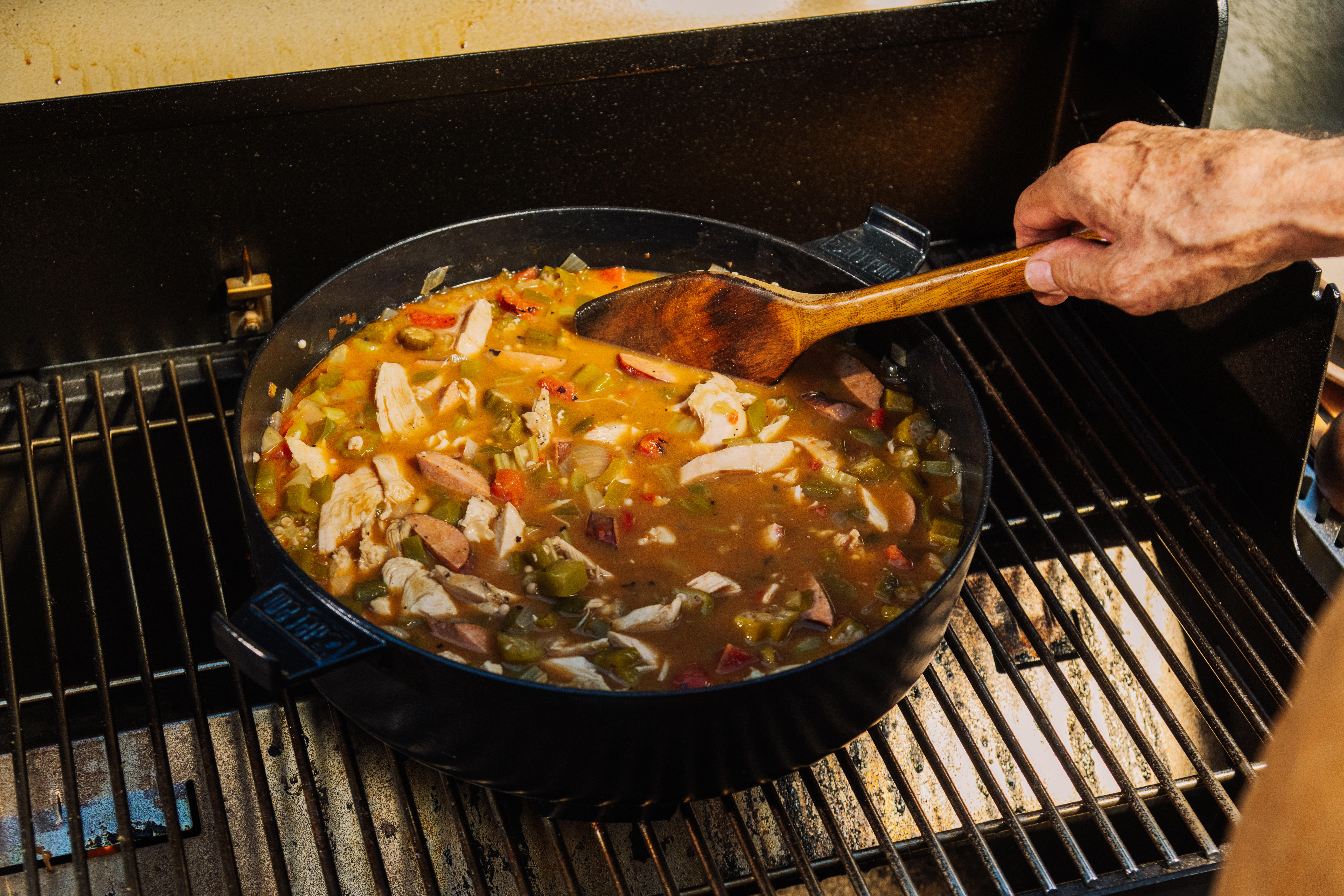 Leftover Smoked Turkey Gumbo 