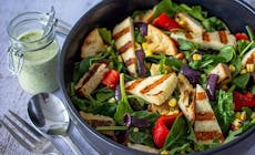 Grilled Halloumi And Vegetable Salad