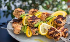 Grilled Salmon And Asparagus Skewers