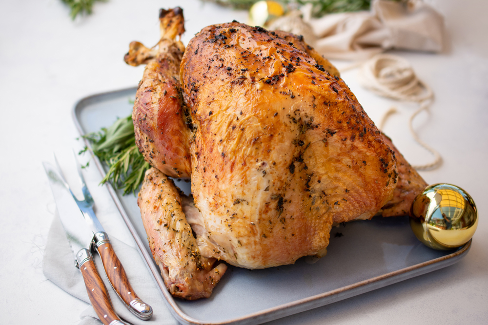 Herb-Rubbed Brined Turkey 