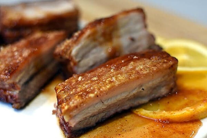 Five Spice Pork Belly With Orange And Quince Glaze Pork Recipes Weber Bbq