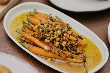 Grilled Honeyed Carrots with Thyme and Toasted Hazelnut