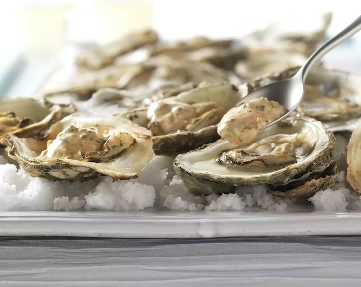 牡蠣の炭火焼き 