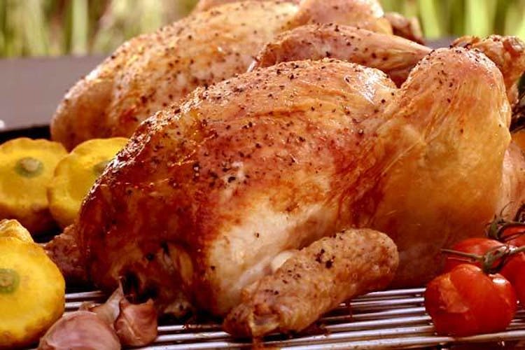 How to cook a whole chicken on a weber grill Roasted Chicken Poultry Recipes Weber Bbq