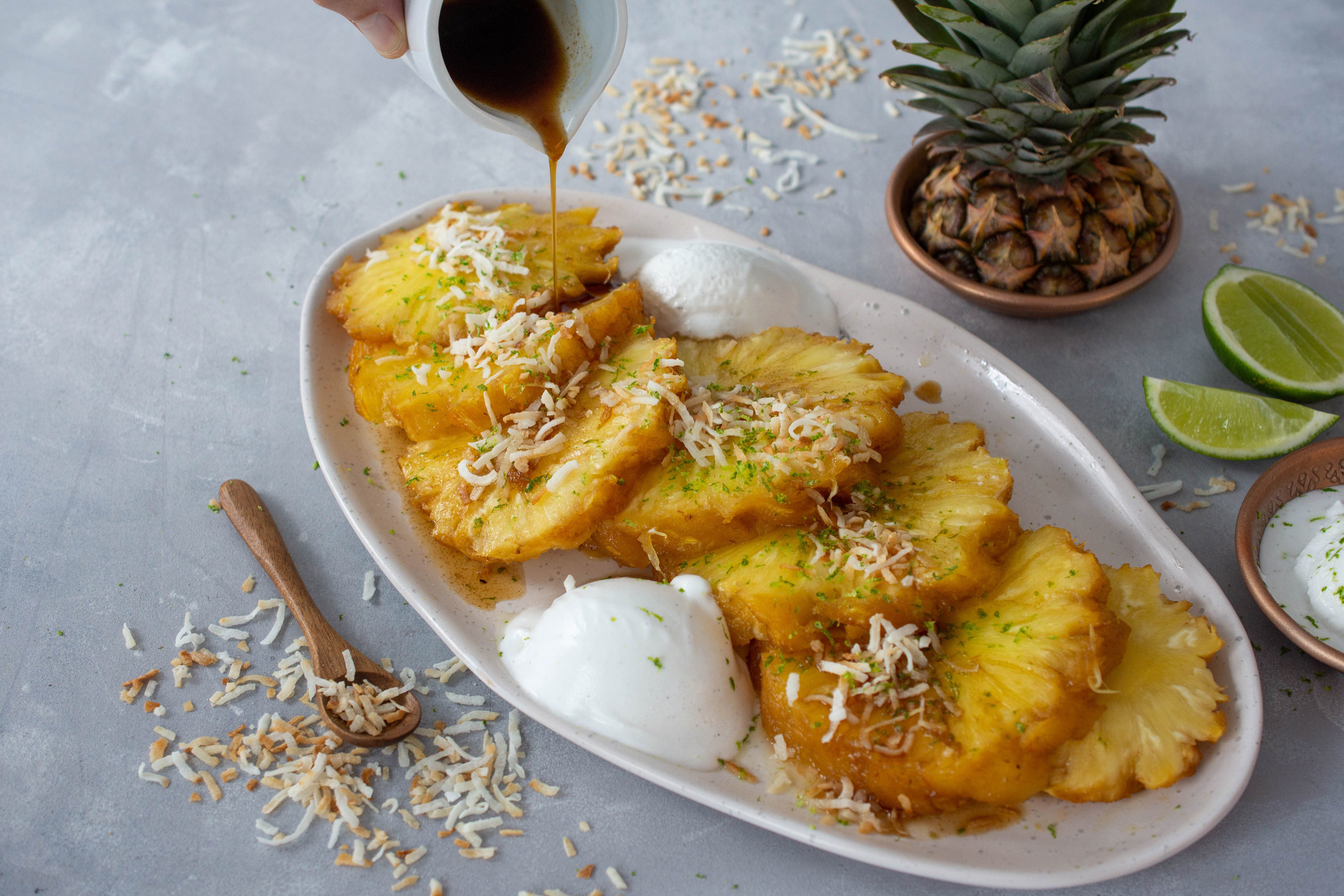 Rotisserie Pina Colada Pineapple