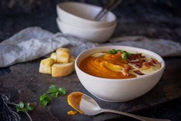 Whole Roast Pumpkin Soup
