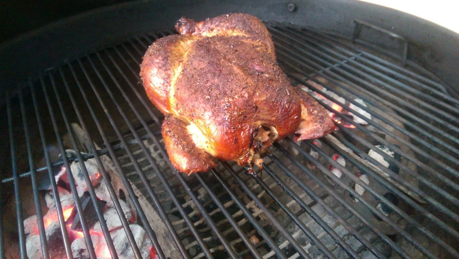 Weber q roast chicken