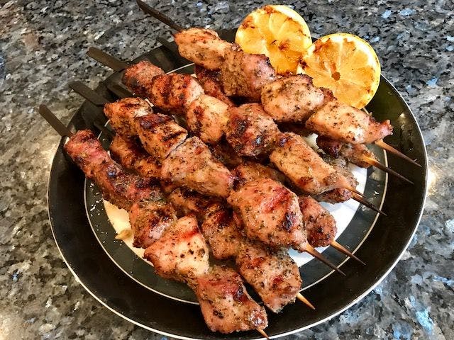 Finished Grilled Kabobs - How To Grill Kabobs