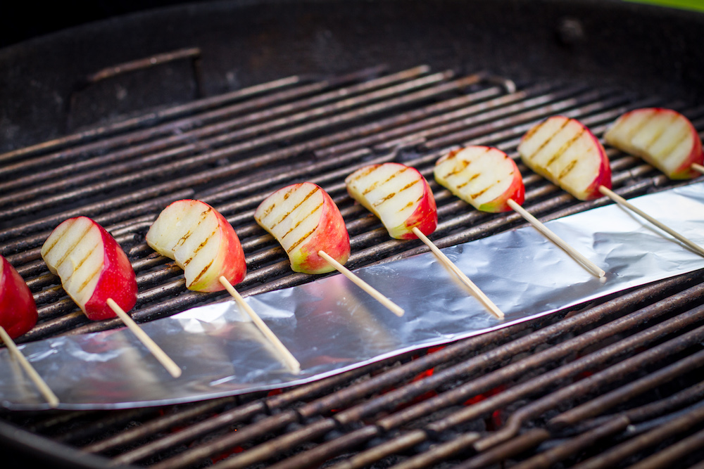 Grilled Skewered Apples