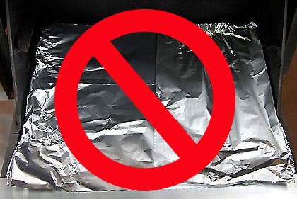 Never put aluminum foil on top of your grill burners - Weber Grills