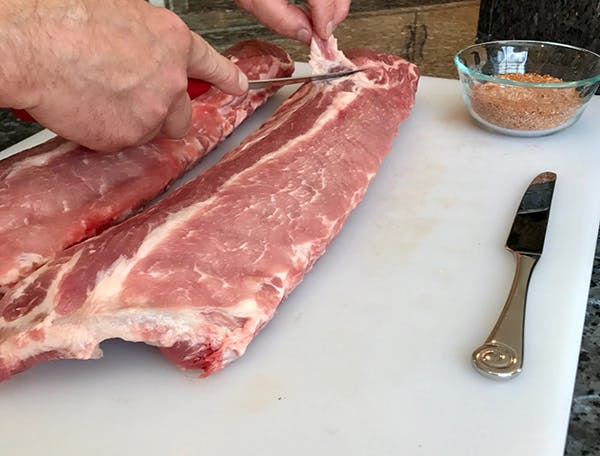 removing-fat-from-ribs